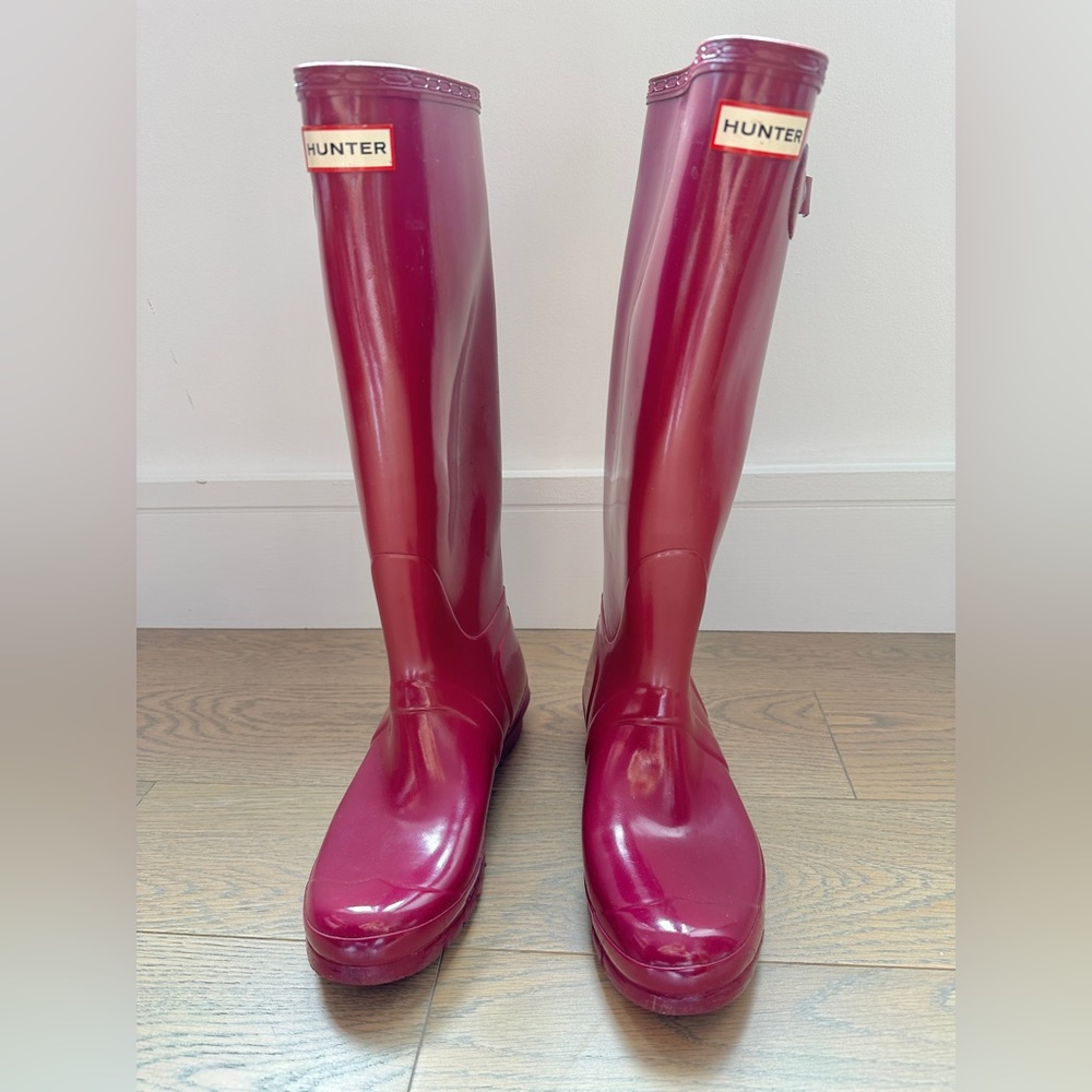 Hunter Rain Boots - Purple - size UK7 US9 EUR40/42